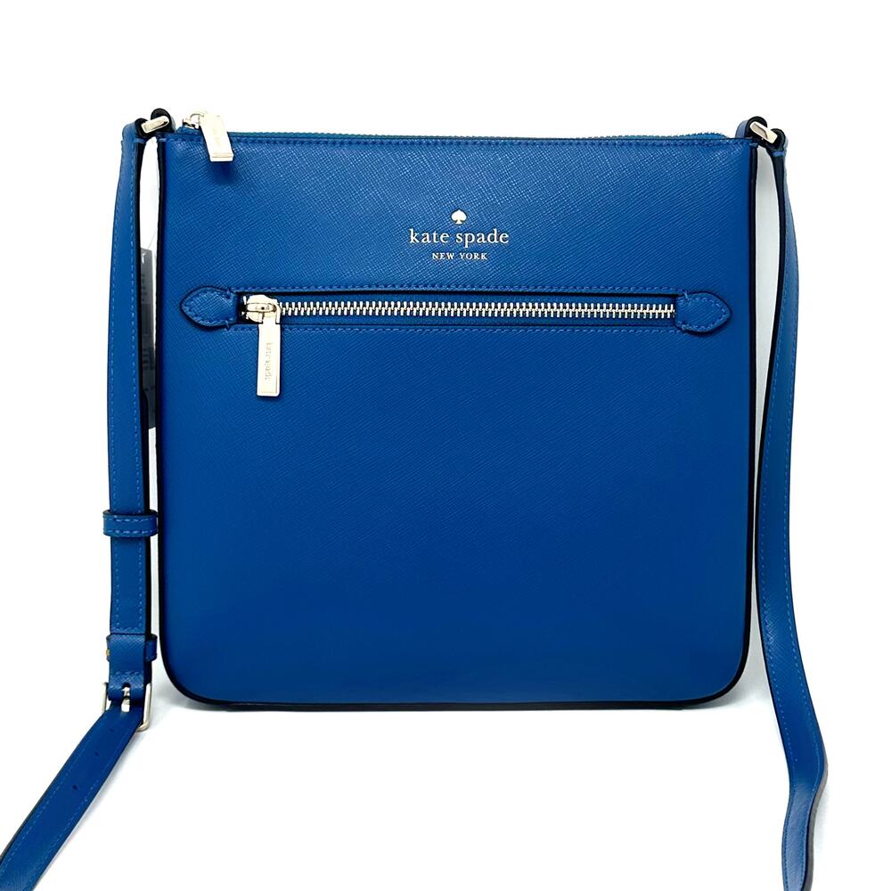 Kate Spade Sadie North South Crossbody in Sapphire Ice Leather k7379